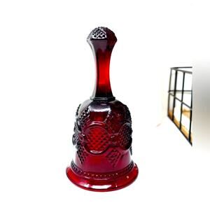 Vintage Avon Ruby Red Christmas 1979 Bell
